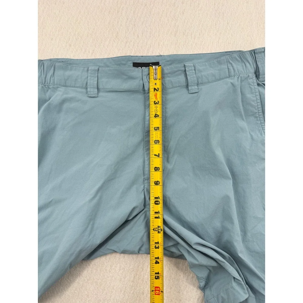 Orvis Men XL Teal Nylon/Spandex Outdoor Hiking Performance Cargo Shorts Gorpcore